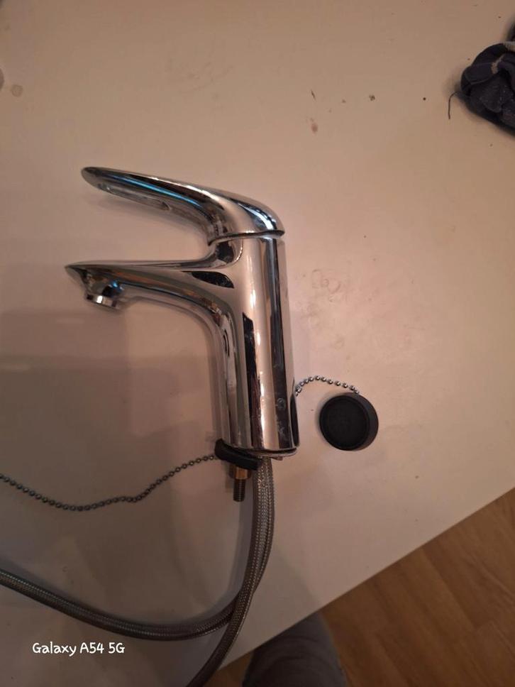 GROHE Wasbak Kraan, Doe-het-zelf en Verbouw, Sanitair, Gebruikt, Kraan, Chroom, Ophalen of Verzenden