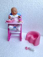 Mini baby born kinderstoel met mini baby born popje, Kinderen en Baby's, Speelgoed | Poppen, Ophalen of Verzenden, Zo goed als nieuw