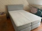 Karlsson Boxspring grijs 140x200, Huis en Inrichting, Slaapkamer | Boxsprings, Ophalen, 210 cm, 140 cm, Twijfelaar