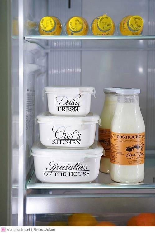 3 RIVIÈRA MAISON VERSHOUD BAKJES, Huis en Inrichting, Keuken | Servies, Ophalen of Verzenden