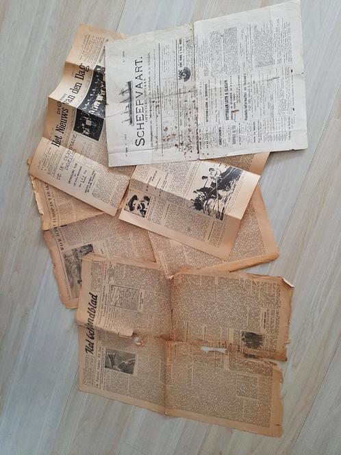 Zeer oude Kranten - 1899 - Scheepvaart en meer, Boeken, Tijdschriften en Kranten, Gelezen, Krant, Ophalen of Verzenden