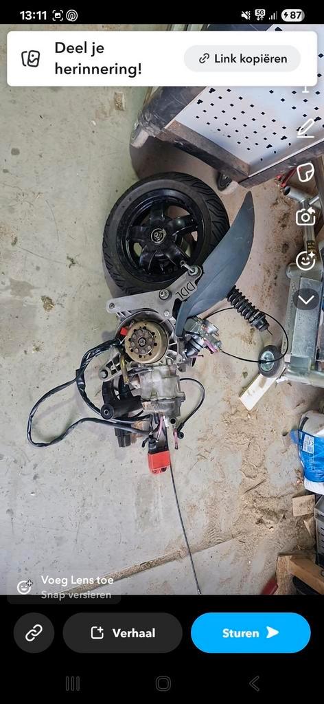 172cc blok hexa met ddl, Fietsen en Brommers, Scooters | Piaggio, Gebruikt, Overige modellen, Tweetakt, Ophalen