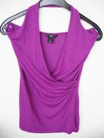 Nieuwe Cyclaam / Paarse HALTER OVERSLAG Top Singlet S / 36, H&M, Verzenden, Paars, Nieuw