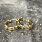 14k gouden oorbellen versace model, Ophalen of Verzenden, Nieuw, Goud