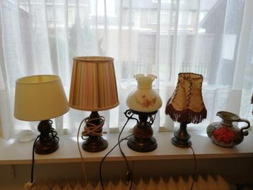 Vintage schemerlampjes 3 stuks het glazen lampje is weg. beschikbaar voor biedingen