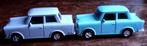 ﻿2 X TRABANT AUTO'S OP SCHAAL NIEUW ALS NIEUW - ooq, Verzenden