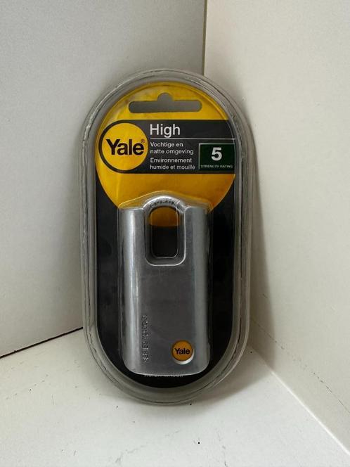Yale Hangslot Staal Chroom Finish, Doe-het-zelf en Verbouw, Hang- en Sluitwerk, Nieuw, Slot, Chroom, Ophalen of Verzenden