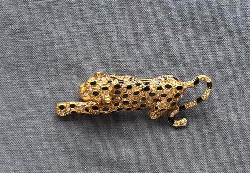 Dieren broche, Sieraden, Tassen en Uiterlijk, Broches, Nieuw, Overige materialen, Goud, Met strass, Ophalen of Verzenden
