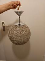 Moderne Hanglamp met Metalen Draadbol, Ophalen, Zo goed als nieuw, Metaal, Modern