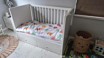 Ikea stuva ledikant peuterbedje meegroeibedje 120x60 beschikbaar voor biedingen