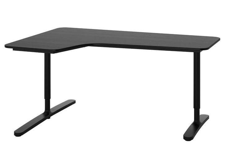 hoekbureau Ikea Bekant zwart 160 breed, Huis en Inrichting, Bureaus, Zo goed als nieuw, Ophalen