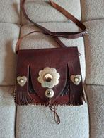 Leren bohemian ibiza tas blikvanger, Ophalen of Verzenden, Zo goed als nieuw, Schoudertasje