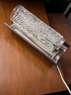 Vintage Wandlampje Glas/Metaal/Hout, Huis en Inrichting, Lampen | Wandlampen, Ophalen of Verzenden, Gebruikt, Glas