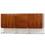 Deens design palissander highboard dressoir, Huis en Inrichting, Kasten | Wandmeubels, Ophalen of Verzenden