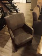 6 bruine eetkamer stoelen, Huis en Inrichting, Stoelen, Ophalen, Gebruikt, Bruin, Stof