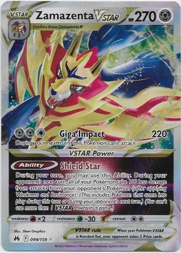 Crown Zenith,  Zamazenta [vstar] 99/159 beschikbaar voor biedingen