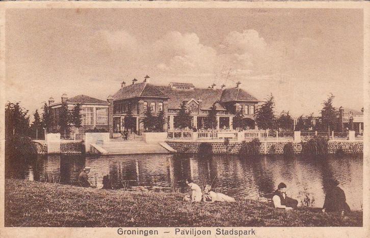 01704 Groningen - Paviljoen Stadspark - gel. 1932, Verzamelen, Ansichtkaarten | Nederland, Gelopen, Groningen, 1920 tot 1940, Verzenden