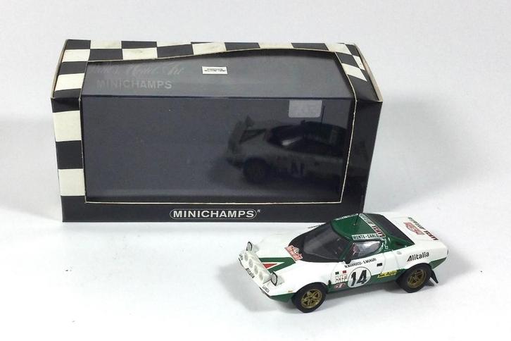Minichamps 1:43 Lancia Stratos Alitalia Monte Carlo 1975 1e, Hobby en Vrije tijd, Modelauto's | 1:43, Nieuw, Auto, MiniChamps