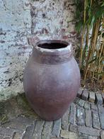 Franse antieke aardewerken olijfkruik/ allegonda, Ophalen