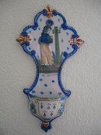Wijwaterbakje en Mariabeeldje, Henriot, Quimper (29), France, Ophalen of Verzenden