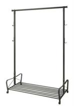 Kledingrek IKEA Portis - zwart metaal, Ophalen, Metaal, Wandkapstok, Minder dan 100 cm