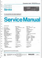 Philips cassette deck service manual 70FC870, Verzenden, Audio en Video
