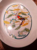 Mooie Antieke ovenschaal 30 cm
Met een kleurrijke Toekan ero, Ophalen