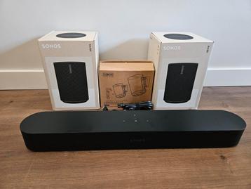 Sonos Beam Gen.2 met 2x Era 100 (en muurbeugels Era 100) beschikbaar voor biedingen