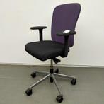Ahrend 160 bureaustoel - zwart / paarse stof, Gebruikt, Bureaustoel, Zwart, Ophalen
