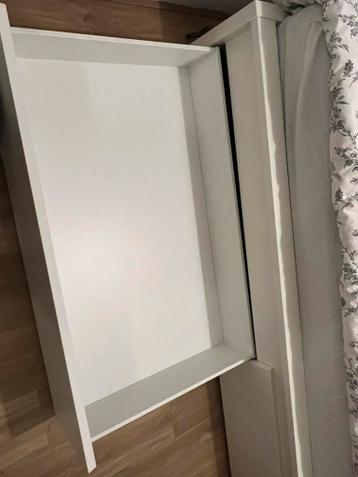 140x200 bed ikea malm + lattenbodem + opberglades - afbeelding 3