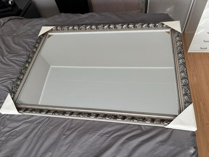 Spiegel met sierlijst 100x70cm, Huis en Inrichting, Woonaccessoires | Spiegels, Zo goed als nieuw, 75 tot 100 cm, Minder dan 100 cm