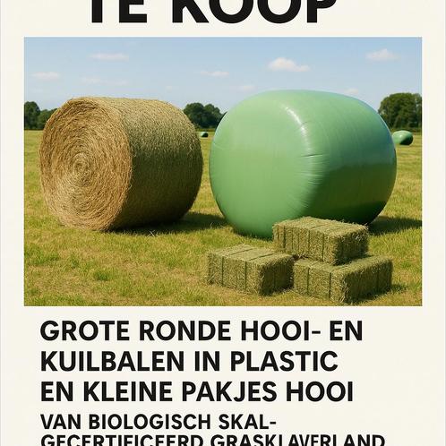 Ronde balen - kleine balen, Dieren en Toebehoren, Dierenvoeding, Vee, Ophalen