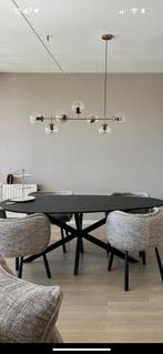 Gouden Bollen Hanglamp met Transparant Glas, Huis en Inrichting, Lampen | Hanglampen, Ophalen of Verzenden, Zo goed als nieuw