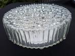 Vintage glazen plafondlamp plafonnière glas bubbles, Huis en Inrichting, Lampen | Plafondlampen, Ophalen of Verzenden, Gebruikt
