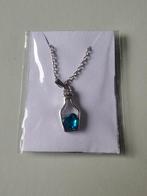 Zilverkleurige Ketting met Flesje & Hartje, Sieraden, Tassen en Uiterlijk, Kettingen, Ophalen of Verzenden, Nieuw, Overige materialen