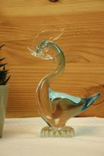 Vintage glazen eend Murano stijl, Antiek en Kunst, Antiek | Glas en Kristal, Ophalen of Verzenden