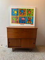 Prachtig Vintage Design Kast Schuifdeuren en Klep, Ophalen, Zo goed als nieuw