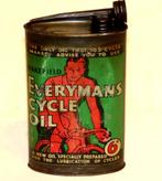 Everyman's Cycle Fiets Oil Olie Can Blikje 1930s, Ophalen of Verzenden