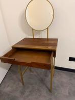 Kaptafel met spiegel en gouden poten - La Redoute, Ophalen, Minder dan 50 cm, 100 tot 150 cm, Zo goed als nieuw