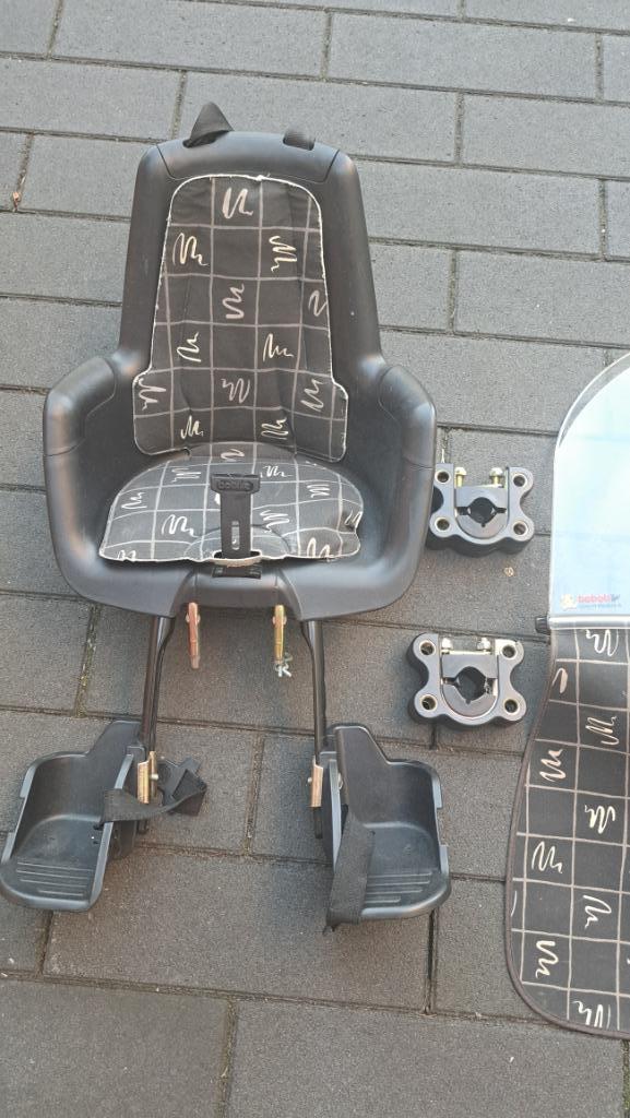 Kinderzitje voorzijde fiets Bobike met windscherm, Fietsen en Brommers, Fietsaccessoires | Fietsstoeltjes, Gebruikt, Voorzitje