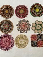 Vintage raffia onderzetters, Ophalen, Zo goed als nieuw, Overig