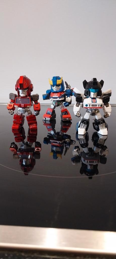 Transformers - 3 posable figures Ironhide Jazz Smokescreen, Verzamelen, Transformers, Zo goed als nieuw, G1, Autobots, Ophalen of Verzenden