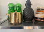 HK living gouden theepot, Ophalen, Keramiek, Overige typen, Zo goed als nieuw