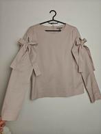 COS Blouse XS met Strikdetails - Beige, Kleding | Dames, COS, Beige, Ophalen of Verzenden, Zo goed als nieuw