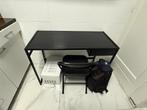 Zwarte bureau, Huis en Inrichting, Bureaus, Ophalen, Zo goed als nieuw