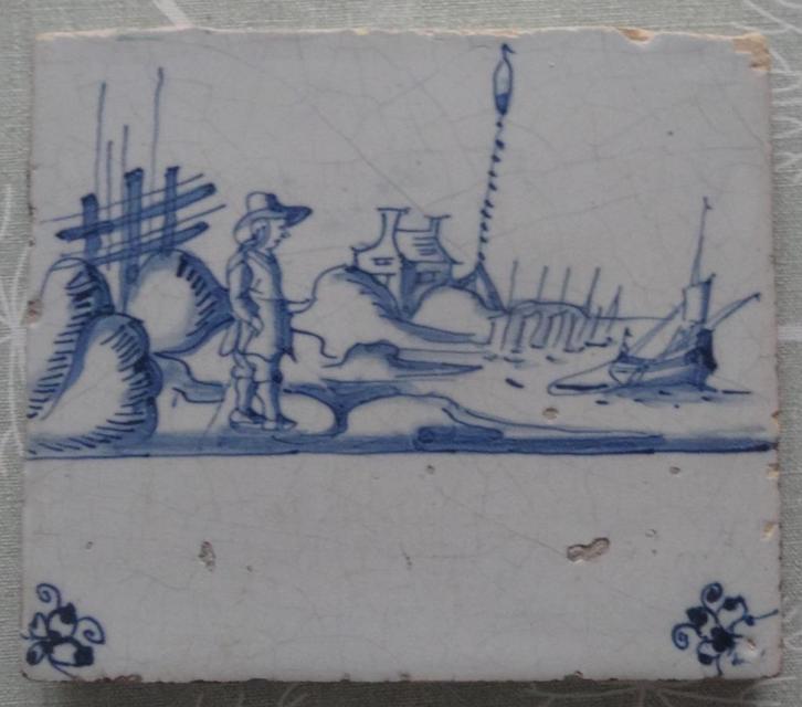OUDE TEGEL HAVEN * Antiek *, Antiek en Kunst, Antiek | Wandborden en Tegels, Verzenden