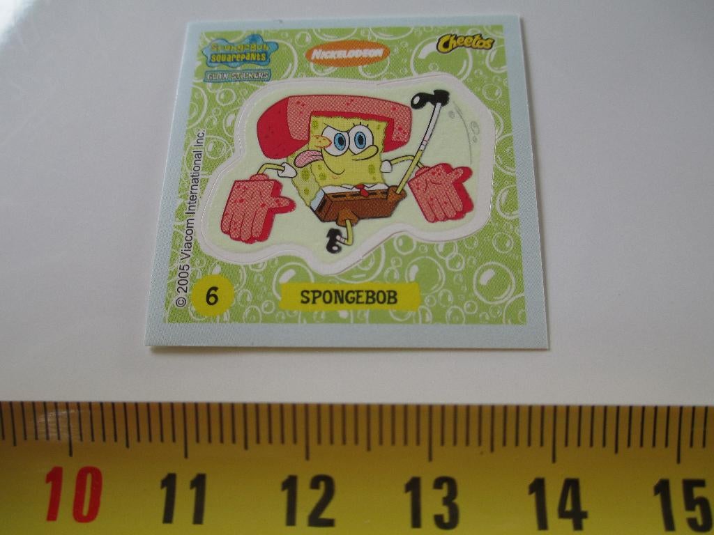 sticker SPONGEBOB 6, Verzamelen, Ophalen, Zo goed als nieuw