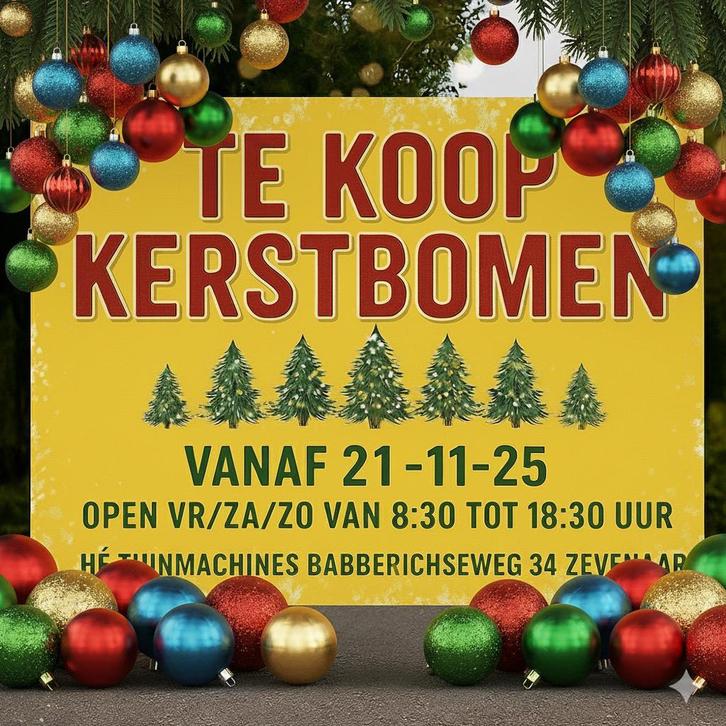 Kerstbomen Nordman te koop gezaagd en in pot gekweekt!, Diversen, Kerst, Ophalen