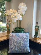 Etro Sierkussen 40x40 cm - Lila-Paars Paisley, Huis en Inrichting, Ophalen of Verzenden, Zo goed als nieuw, Paars, Vierkant