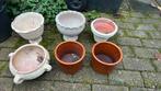 Bloempotten gratis, Tuin en Terras, Ophalen, Rond, Zo goed als nieuw, Aardewerk